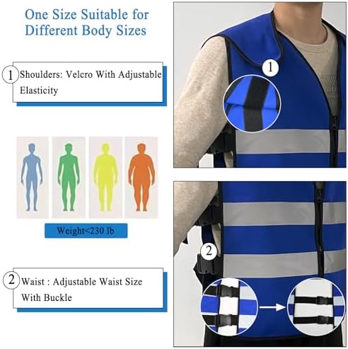 Cooling Vest For Men Women Teens Adjustable Ice Vest With 20 Pcs Ice Packs For Hot Weather Use Ideal For Outdoor Work Fishing Cycling Running Gardening Motorcycle
