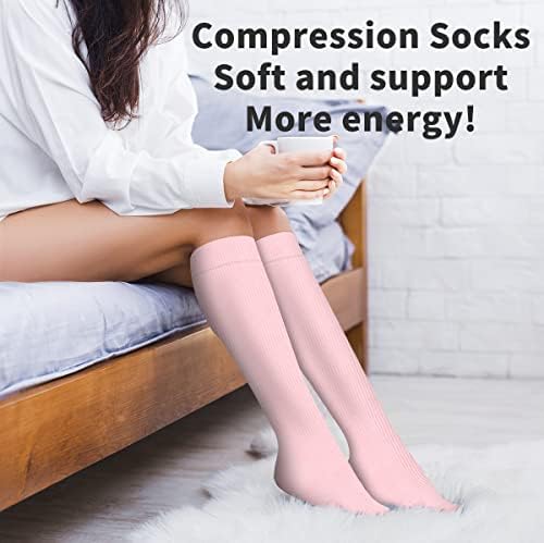Copper Compression Socks For Women And Men(6 Pairs)-Best Support For Running Athletic Nursing Travel