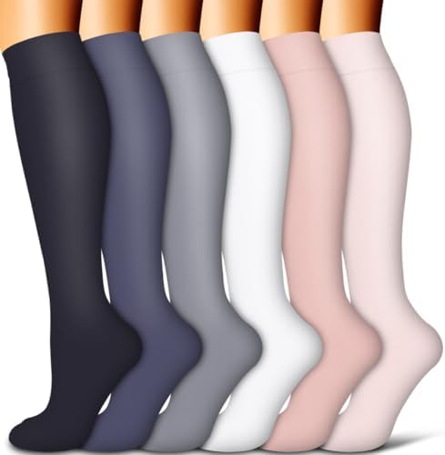 Copper Compression Socks for Women and Men(6 Pairs)-Best Support for Running Athletic Nursing Travel Copper Compression Socks for Women and Men(6 Pairs)-Best Support for Running Athletic Nursing Travel