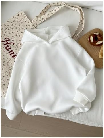 COZYEASE 女童樱桃印花连帽运动衫长袖图案连帽衫套头上衣