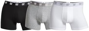 CR7 Men's Basics 3 Pack - Organic Cotton Blend Trunks X-Large 36-38