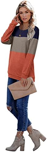 CRAZY GRID Womens Trendy Long Sleeve Shirts Casual Loose Soft Sweatshirt Fall Tops