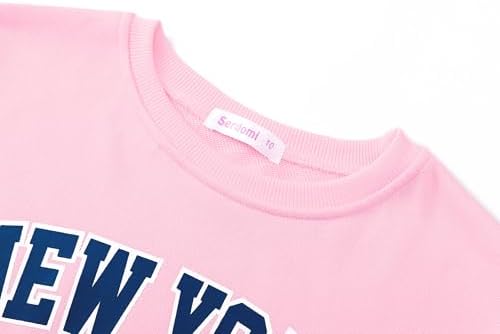 Crop 运动衫适合小女孩和大女孩 - 酷炫上衣衣服时尚涂鸦/加州/纽约尺码 6-18