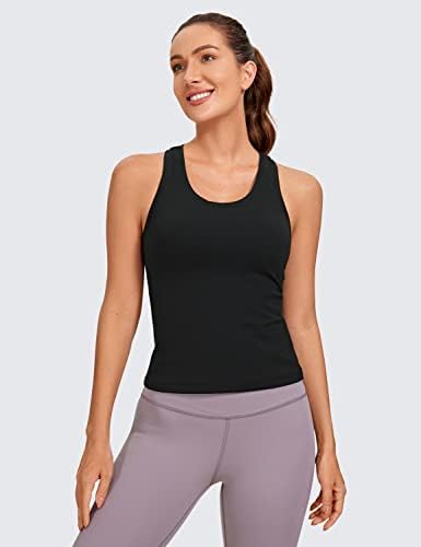 CRZ YOGA Butterluxe Racerback Workout Tank Tops For Women Tight Sleeveless Camisole Gym Athletic Yoga Shirts