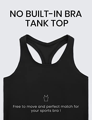 CRZ YOGA Butterluxe Racerback Workout Tank Tops For Women Tight Sleeveless Camisole Gym Athletic Yoga Shirts