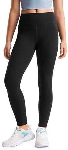 CRZ YOGA Girls Butterluxe Full Length Athletic Leggings - Kids High Waist Lounge Pants Active Dance Running Yoga Tights