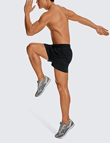 CRZ YOGA Men's Linerless Workout Shorts - 5'' Lightweight Quick Dry For Running Sports Athletic Gym With Pockets