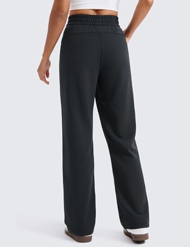 CRZ YOGA SoftAura Wide Leg Sweatpants Women 29"/31" Modal High Waisted Lounge Travel Casual Sweat Pants With Pockets