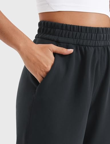 CRZ YOGA SoftAura Wide Leg Sweatpants Women 29"/31" Modal High Waisted Lounge Travel Casual Sweat Pants With Pockets