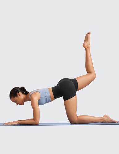 CRZ YOGA Womens Butterluxe Biker Shorts 4'' - High Waisted Booty Workout Volleyball Yoga Spandex