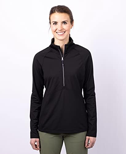 Cutter & Buck Women's Long Sleeve Adapt Eco Knit Half Zip Pullover
