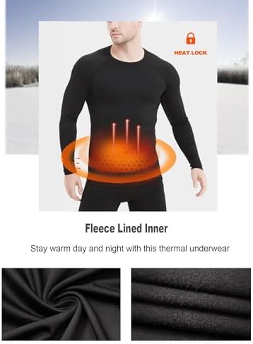 Dalavch 4/5 Pack Thermal Compression Shirts For Men Long Sleeve Running Gear Undershirt Base Layer For Winter Cold Weather