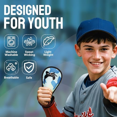 Davion Boys Youth Lightweight Athletic Cup For Sports Soft Foam Protective Cup Ages 7-12 Athletic Cup For Baseball Football Lacrosse Hockey Martial Arts Karate(Blue)