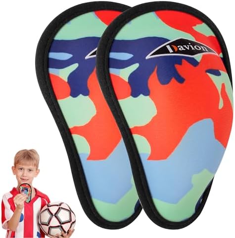 Davion Boys Youth Lightweight Athletic Cup for Sports Soft Foam Protective Cup Ages 7-12 Athletic Cup for Baseball Football Lacrosse Hockey Martial Arts Karate (Orange Camo(2-PACK)