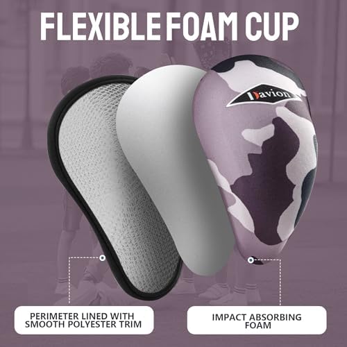 Davion Boys Youth Lightweight Athletic Protector For Sports Soft Foam Ages 7-12 Multi-Sport Cup For Baseball Football Lacrosse Hockey Martial Arts Karate (Grey) D0327