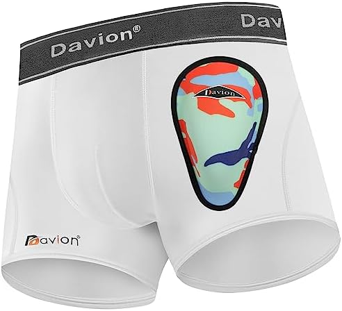 Davion Youth Boys Baseball Cup Underwear With Soft Protctive Athletic Cup for Baseball Football Lacrosse