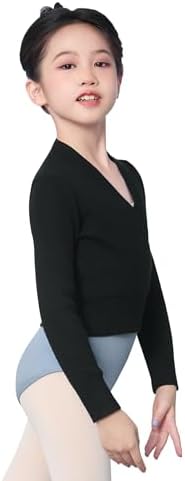 Dayrose Girl's Ballet Sweater Soft Long Sleeve Girls Active Sweater Pullover Girls Dance Sweater For Ballet/Warm Ups