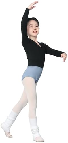 Dayrose Girl's Ballet Sweater Soft Long Sleeve Girls Active Sweater Pullover Girls Dance Sweater for Ballet/Warm Ups