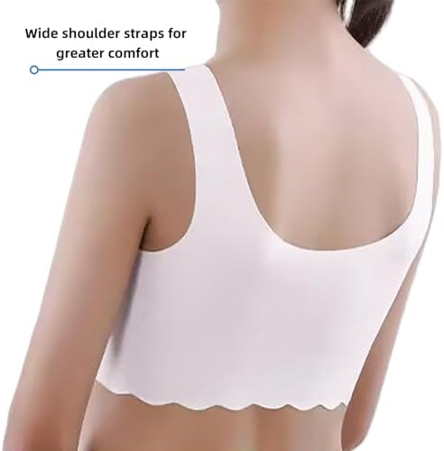 Demifill Teen Girls Seamless Sports Bra Tagless No Show Training Bra With Removable Padding Bras For Teens Multipack