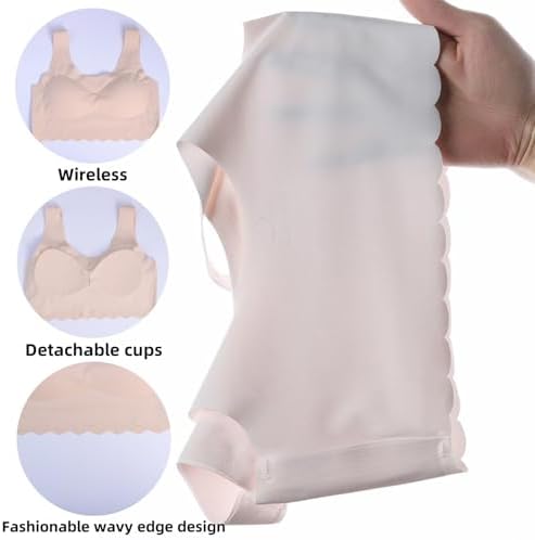 Demifill Teen Girls Seamless Sports Bra Tagless No Show Training Bra With Removable Padding Bras For Teens Multipack