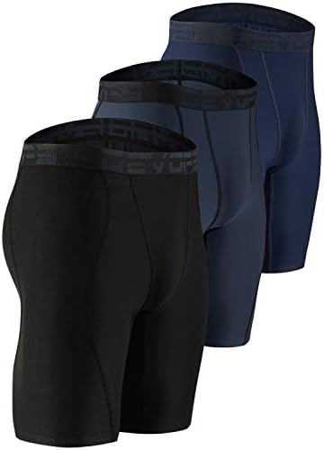 DEVOPS 3 or 5 Pack Compression Shorts Men Spandex Sport Shorts Athletic Workout Running Performance Baselayer Underwear