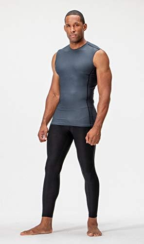 DEVOPS 3 Pack Men's Athletic Compression Shirts Sleeveless