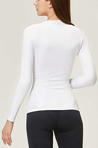 DEVOPS Women's 2 Pack Thermal Long Sleeve Shirts Compression Baselayer Tops