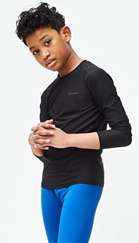 DEVOPS Youth Boys 2 Or 3 Pack Compression Athletic Performance Baselayer Long Sleeve Shirts