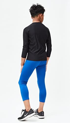 DEVOPS Youth Boys 2 Or 3 Pack Compression Athletic Performance Baselayer Long Sleeve Shirts