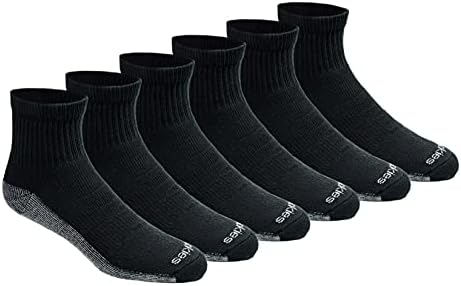 Dickies Men's Dri-tech Moisture Control Quarter Socks Available in M-XXL (6 12 18 Pairs)