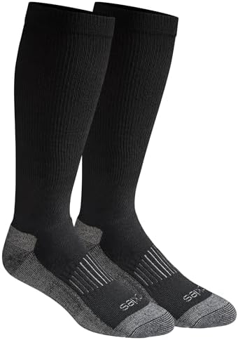 Dickies Men's Light Compression Comfort Over-The-Calf Socks Available in M-XXL (2 4 Pairs)