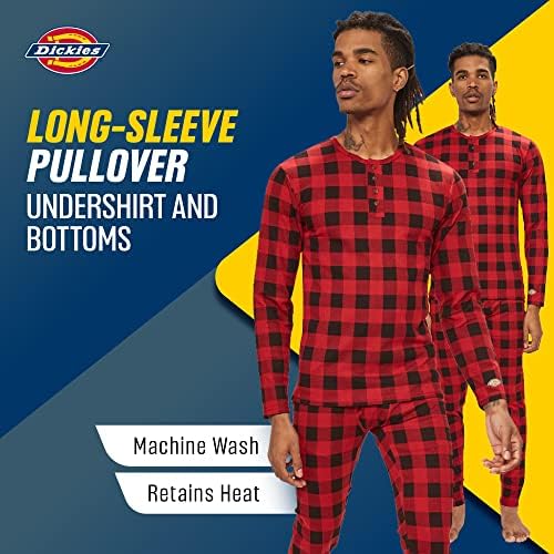Dickies Mens Long Johns Thermal Underwear Set 2 Piece Cold Weather Base Layer Set For Men