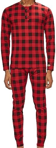 Dickies Mens Long Johns Thermal Underwear Set 2 Piece Cold Weather Base Layer Set for Men