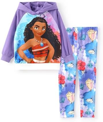 Disney Princess Toddler Girls Clothes Long Sleeve Hoodies and Leggings Clothing Sets Fall Casual Pullover Tracksuit