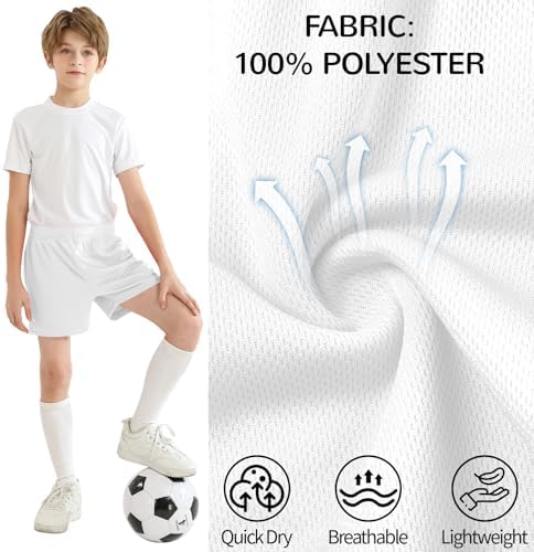 Dreammonkey Boys And Girls Basketball Shorts Athletic Soccer Shorts Sizes 2T To Youth