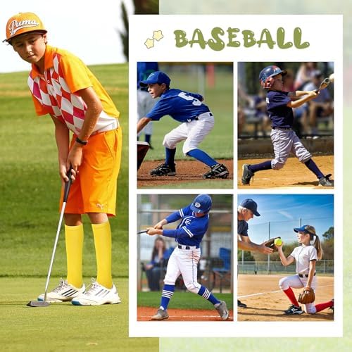 Durio Kids Soft Cotton Toddler Soccer Socks For Girls & Boys - Baseball Socks For Youth