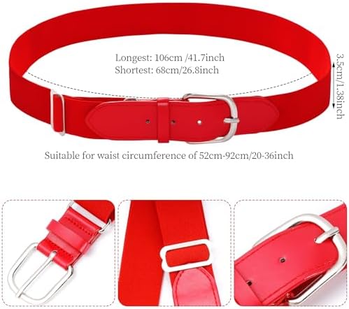 Dxhycc Youth Baseball Socks And Belt Combo Set Softball Baseball Socks And Elastic Waist Belt For Youth Boys Girls