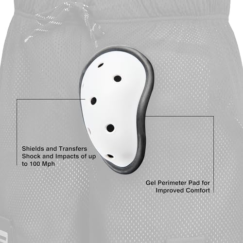 EALER HSM400 Men’s Loose Hockey Shorts Supporter Core Mesh Jock Hockey Shorts Jock Pants With BioFlex Cup Included