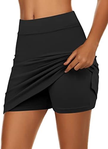 Ekouaer Women's Active Performance Skort Lightweight Skirt For Running Tennis Golf Workout Sports