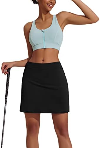 Ekouaer Women's Active Performance Skort Lightweight Skirt For Running Tennis Golf Workout Sports