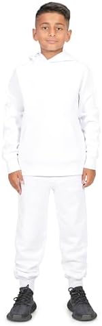 EVERYDAY KIDS Boys Cotton Fleece Sweatpants Joggers With Pockets; Boys Athletic Sweat Pants - Soft And Breathable Cotton Rich