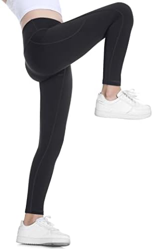 Ewedoos Girl's Athletic Leggings With Pockets Kids Yoga Pants Leggings For Girls Active Running Dance Tights