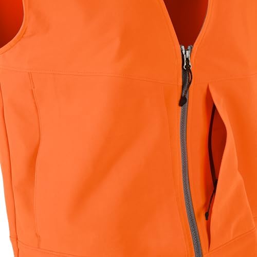 First Lite Men's Charge Hunters Orange Vest - Lightweight High-Visibility Hunting Vest