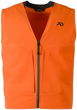 First Lite Men's Charge Hunters Orange Vest - Lightweight High-Visibility Hunting Vest