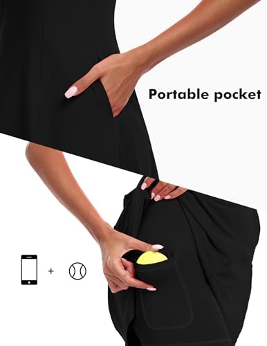 FKEEP Women's Golf Tennis Dress Athletic Workout Dress With Shorts And Pockets