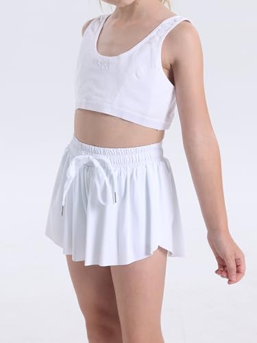 Flowy Shorts For Teen Girls Athletic Running Youth Butterfly Shorts