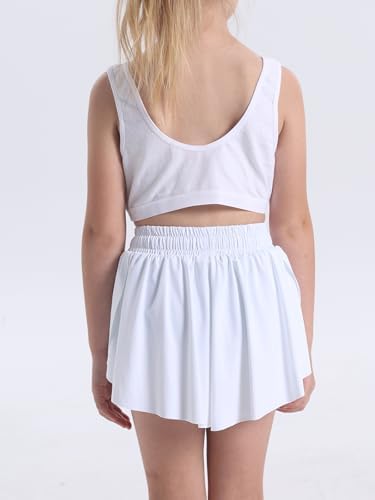 Flowy Shorts For Teen Girls Athletic Running Youth Butterfly Shorts