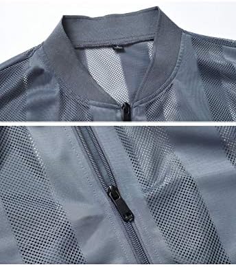 Flygo Men's Summer Casual Lightweight Breathable Mesh Cycling Travel Zip Vest
