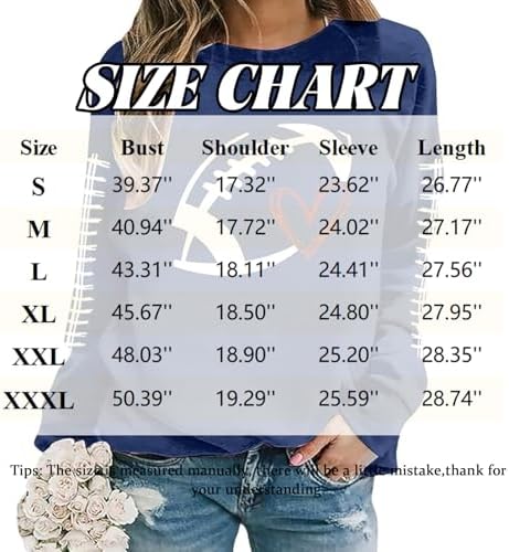 Football Sweatshirts For Women Funny Oversized Crewneck Sweatshirt Game Day Graphic Cute Sweatshirts Rugby Pullover
