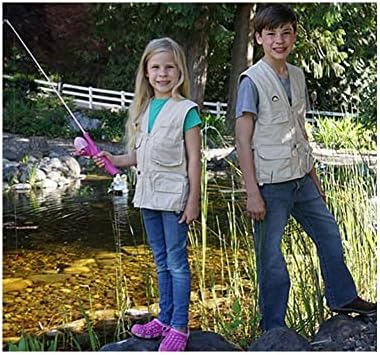 Foxfire Kid's Cargo Explorer Vest For Outdoor Adventure Safari And Travel Wear With Pockets Cotton